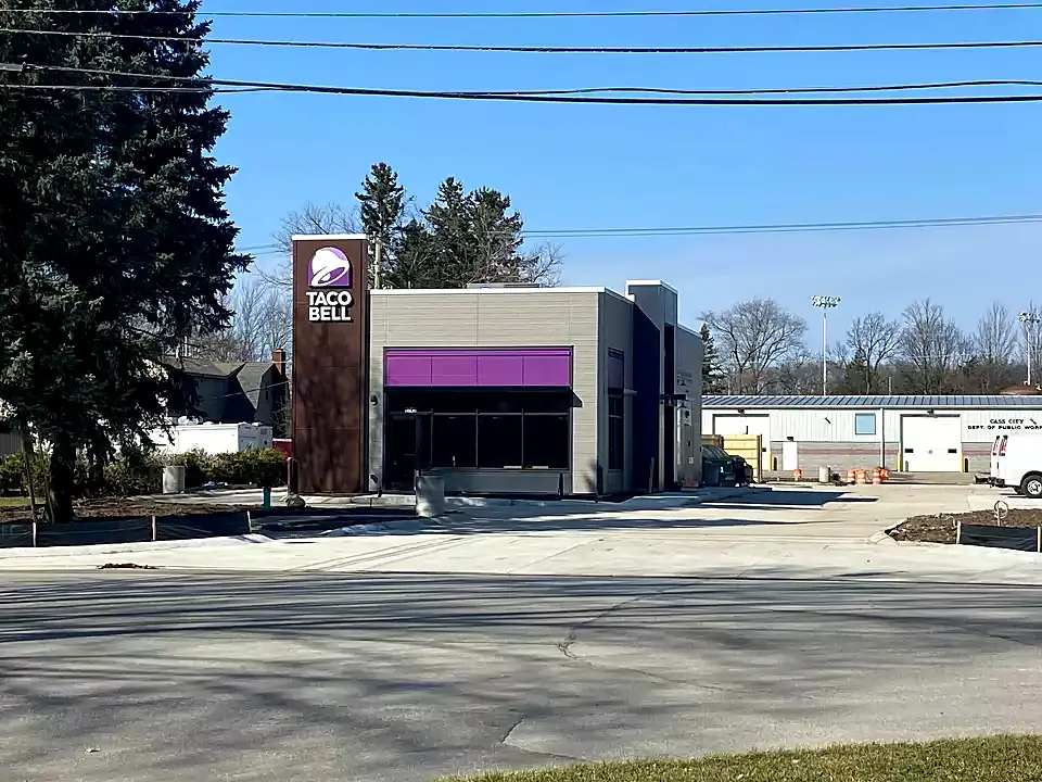 Taco Bell restaurant in Cass City, Michigan built by RBF Construction